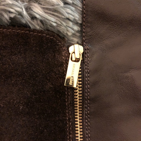 Michael Kors Dark Brown Tall Knee High Zip Up Heel Boots size 7.0 pre-owned - Picture 2 of 14